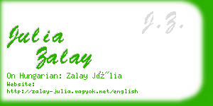 julia zalay business card